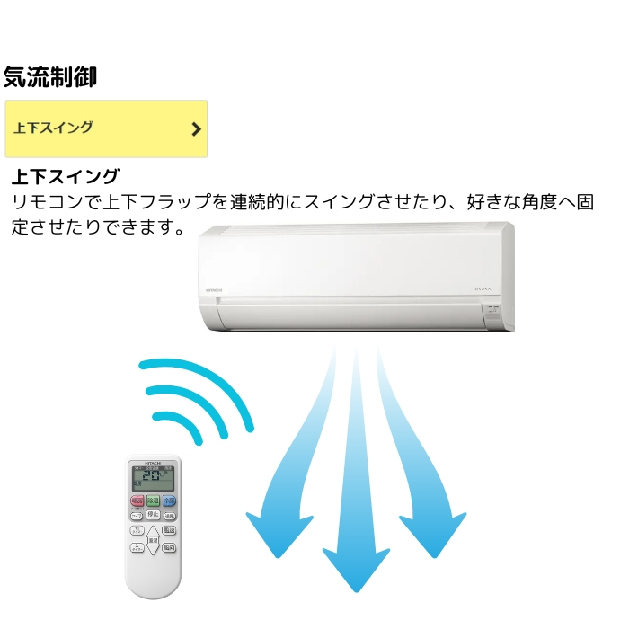 【本体のみ】日立 白くまくん AJシリーズ RAS-AJ2225S-W 6畳用 ルームエアコン