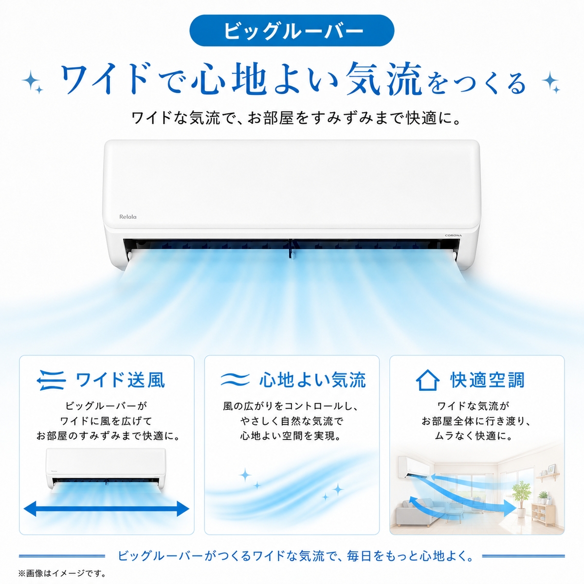 【本体のみ】ReLaLa 6畳用 ルームエアコン Nシリーズ 単相100V ホワイト