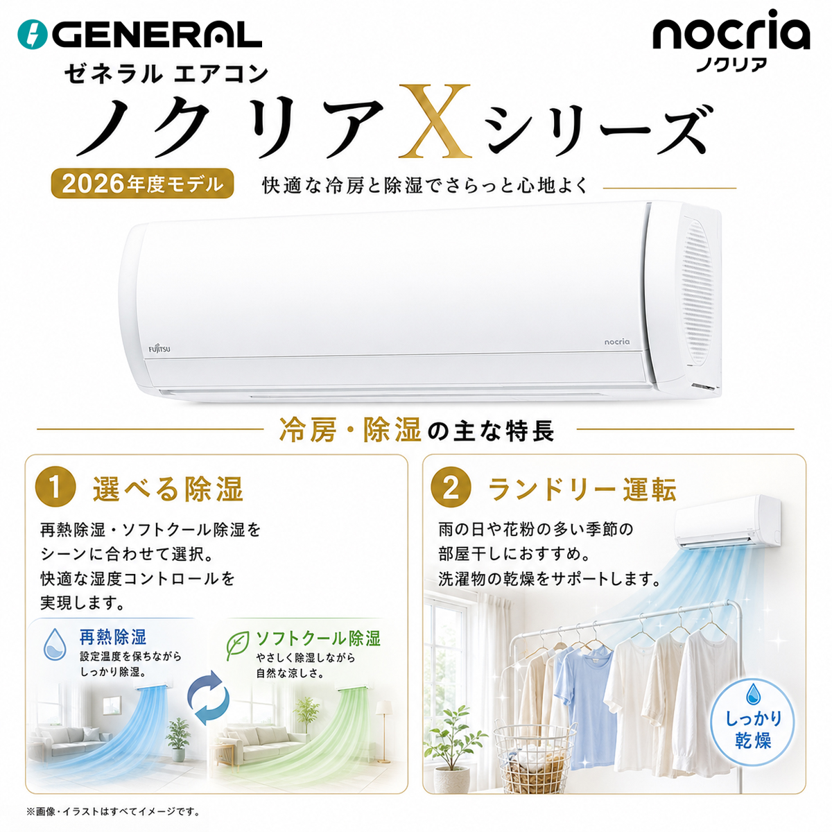 【本体のみ】富士通ゼネラル ノクリア AS-X906T2W 29畳用 ルームエアコン Xシリーズ 単相200V ホワイト
